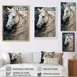 Luscious Horse  Fantasy Hair II - Animals Canvas Wall Art