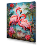 Flamingo Tropical Territories - Flamingo Canvas Wall Art