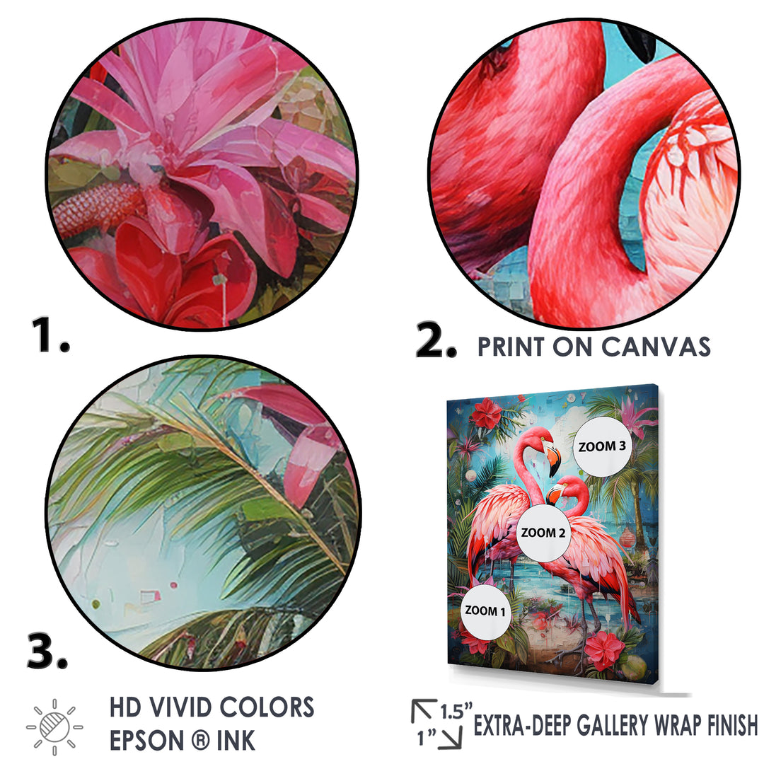 Flamingo Tropical Territories - Flamingo Canvas Wall Art
