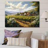 Vineyard Charm Landscape I - Landscapes Canvas Wall Art