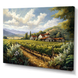 Vineyard Charm Landscape I - Landscapes Canvas Wall Art