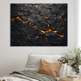 volcano Volcanic Veins - Landscapes Canvas Wall Art