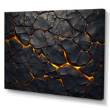 volcano Volcanic Veins - Landscapes Canvas Wall Art