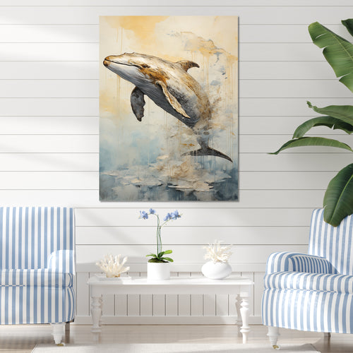 breaching Whale - Whale Wall Art Prints