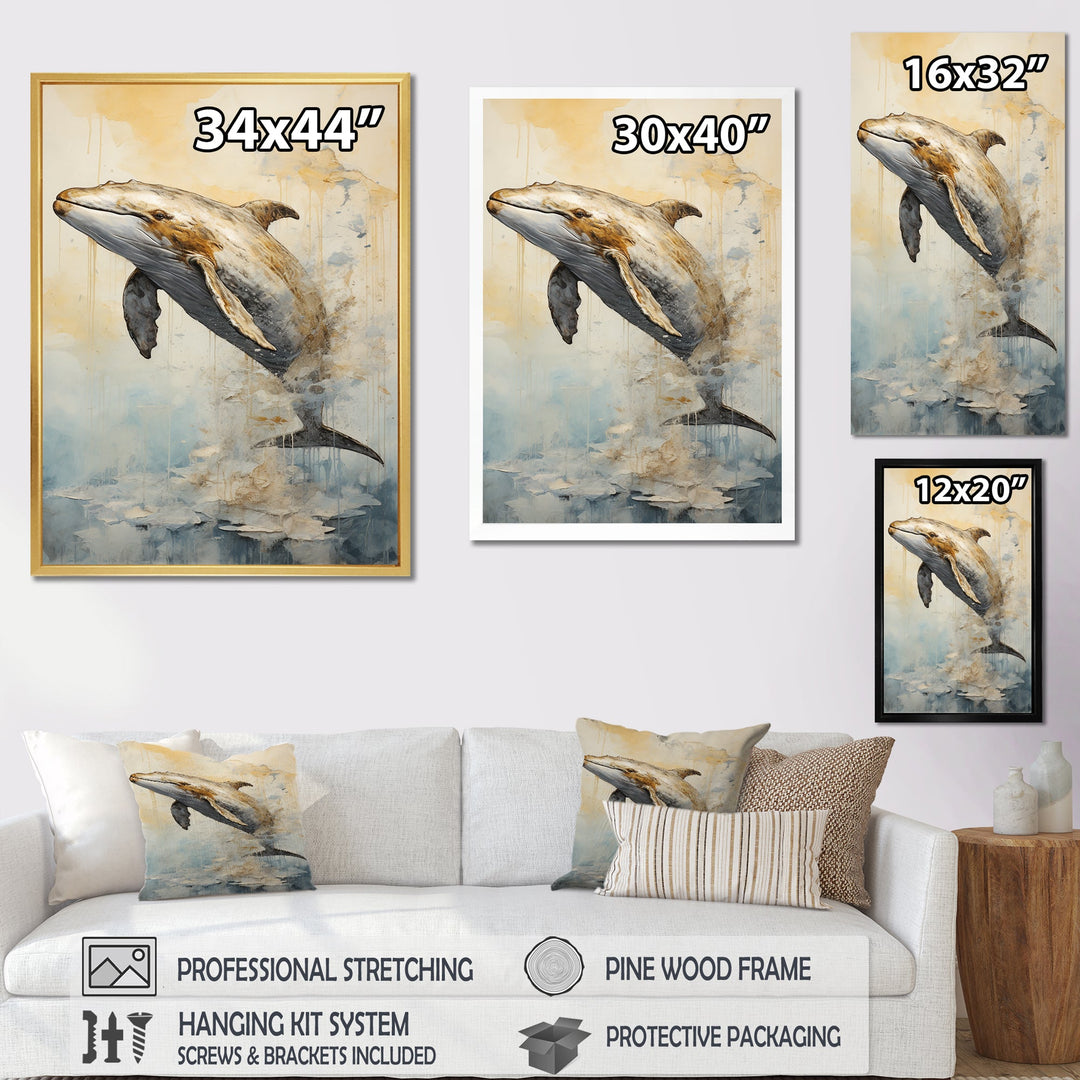 breaching Whale - Whale Wall Art Prints