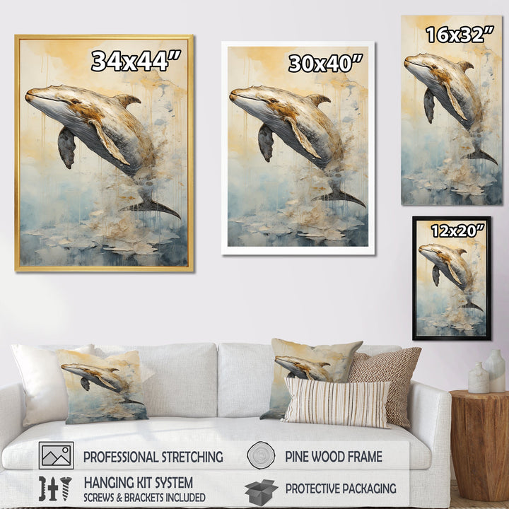 breaching Whale - Whale Wall Art Prints