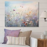 Wildflowers Wander meadows - Floral Canvas Wall Art