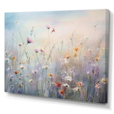 Wildflowers Wander meadows - Floral Canvas Wall Art