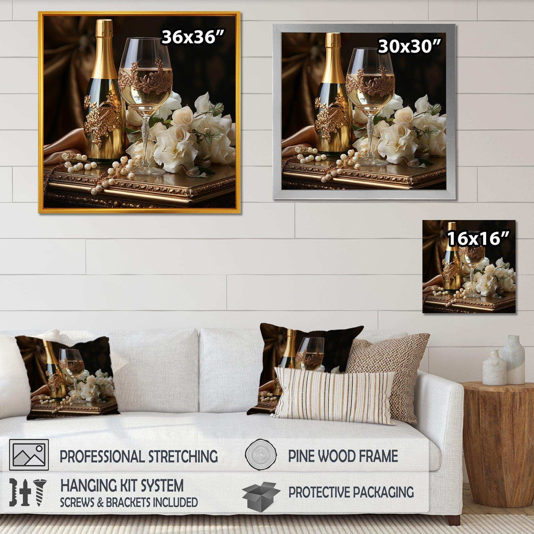 Classic Elegance - Food &amp; Beverage Canvas Wall Art