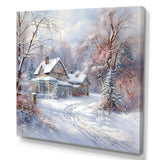 winter charm at country home - Landscapes Canvas Wall Art