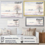 winter scenery minimalism - Landscapes Canvas Wall Art