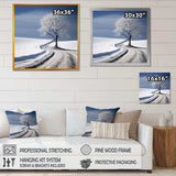 winter scenery minimalism - Landscapes Canvas Wall Art