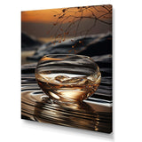 Bronze Brilliance vase harmony - Abstract Canvas Wall Art