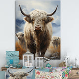 Yaks grazing in mountain - Yaks Bedroom Wall Art