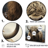 Monochrome Yak Grazing Scene - Yaks Wall Decor