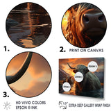 Expressionist Yaks horizon - Yaks Home Decor Art