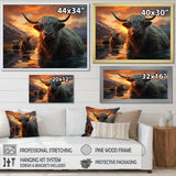 Expressionist Yaks horizon - Yaks Home Decor Art