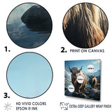 enchanted yaks portrait in winter - Yaks Canvas Wall Art