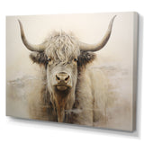minimalism beige Yak painting - Yaks Wall Decor