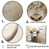 minimalism beige Yak painting - Yaks Wall Decor