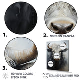 minimalism black and white Yak painting - Yaks Wall Art Prints