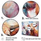 Cute Multicolor Yaks selfie - Yaks Living Room Wall Art