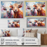 Cute Multicolor Yaks selfie - Yaks Living Room Wall Art