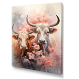 Romanticism Yaks couple harmony - Yaks Bedroom Wall Art