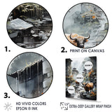 Yaks urban visitor - Yaks Canvas Wall Art