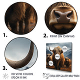 Brown Yaks panorama - Yaks Wall Decor