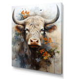 Floral yak profile - Yaks Wall Art Prints