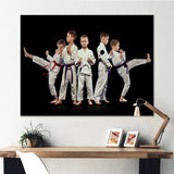 Karate Kids - Martial Arts Canvas Wall Art
