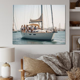Yacht clubbing paradise - Boat Sailing Canvas Wall Art