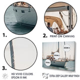 Yacht clubbing paradise - Boat Sailing Canvas Wall Art