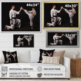 Karate Kick Training - Martial Arts Canvas Wall Art