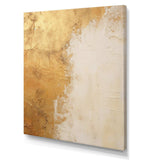 gold and white abstract split - Abstract Canvas Wall Art