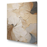 beige minimalism elegance in bloom - Floral Canvas Wall Art