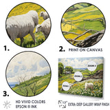 Sheep wondering Pastoral harmony - Sheep Wall Art Prints