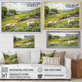 Sheep wondering Pastoral harmony - Sheep Wall Art Prints