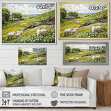 Sheep wondering Pastoral harmony - Sheep Wall Art Prints