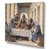 The Last Supper watercolor - Spiritual Canvas Wall Art