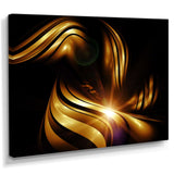 Abstract Gold Fractal Background