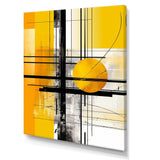 Yellow Brilliant Echoes Abstract Collages II - Abstract Canvas Wall Art