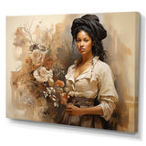 African Historical portrait  - People Canvas Wall Art