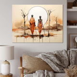 African Bushmen of Kalahari II - People Canvas Wall Art