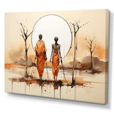 African Bushmen of Kalahari II - People Canvas Wall Art