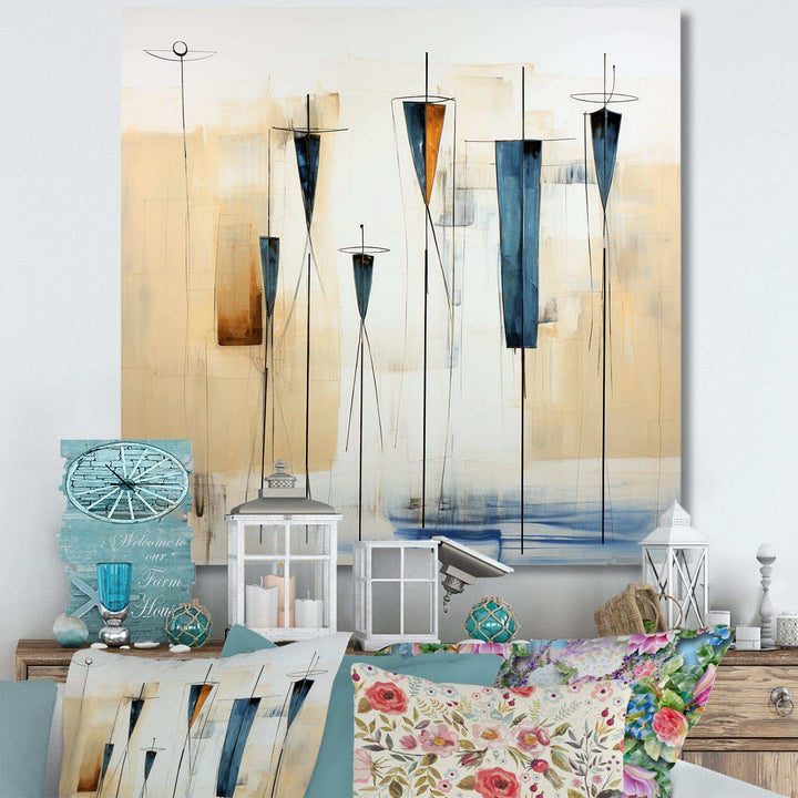 Beige Cultural Elegance - People Canvas Wall Art