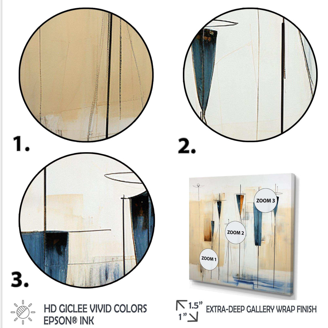 Beige Cultural Elegance - People Canvas Wall Art
