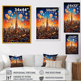 Ballon Forbidden City Dusk - Hot Air Balloon Canvas Wall Art