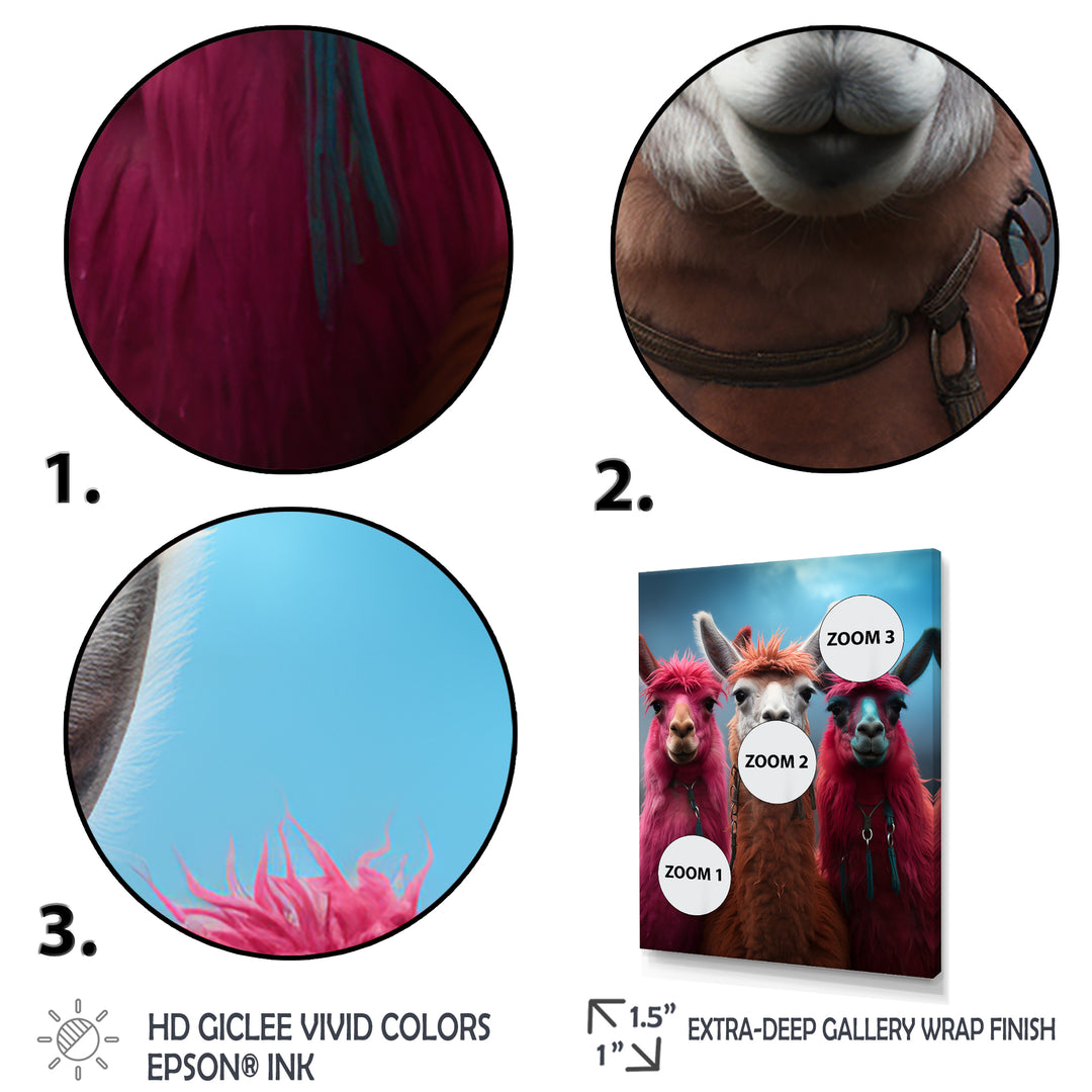 Pink Alpacas Wool Artistry - Pink Alpaca Wall Art